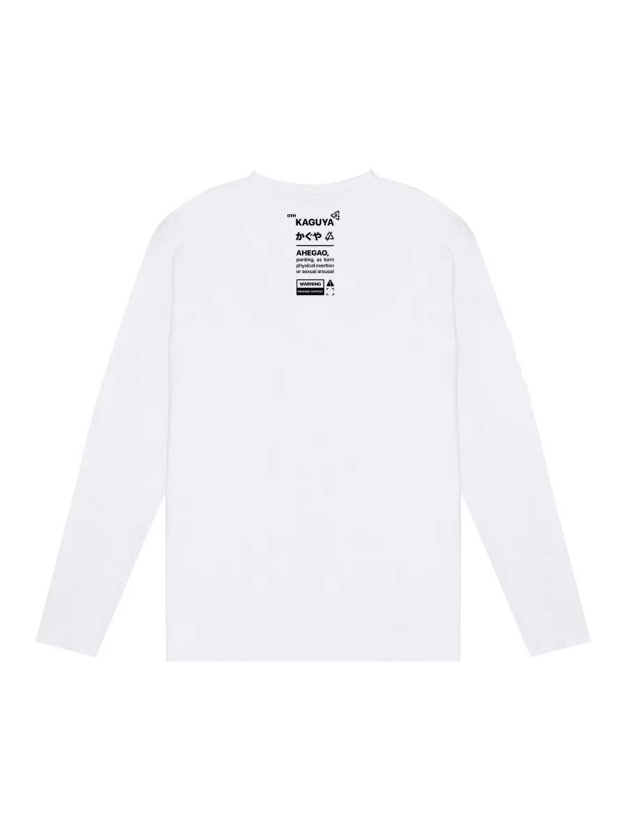 LONGSLEEVE «KAGUYA AHEGAO» WHT B&W