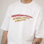 Футболка Oversized «Синус, косинус», белая