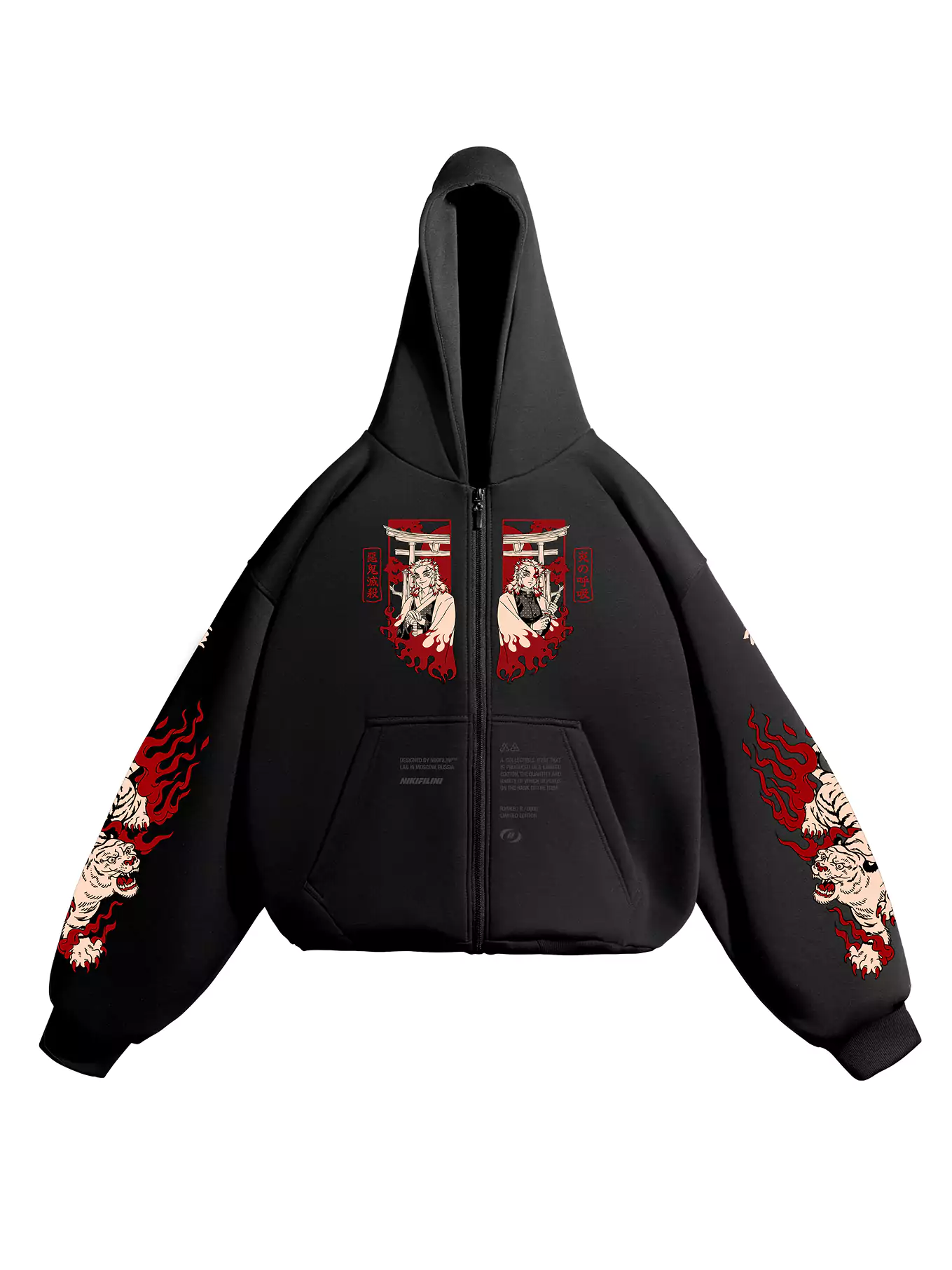 ЗИП-ХУДИ | FLAME HASHIRA (R) — изображение 2